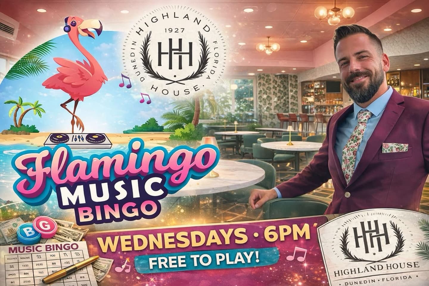 Flamingo Music Bingo photo 2
