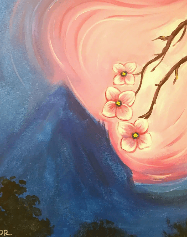 Tampa Paint Party – Mountain Flowers